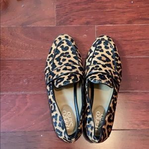 leopard print loafers